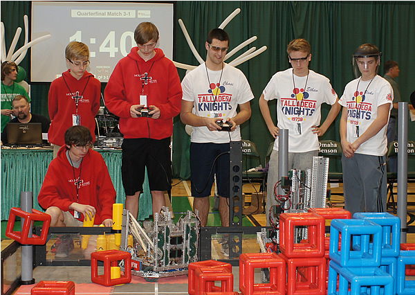 Students compete in robotics