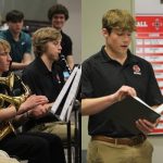 Band and Choir performing